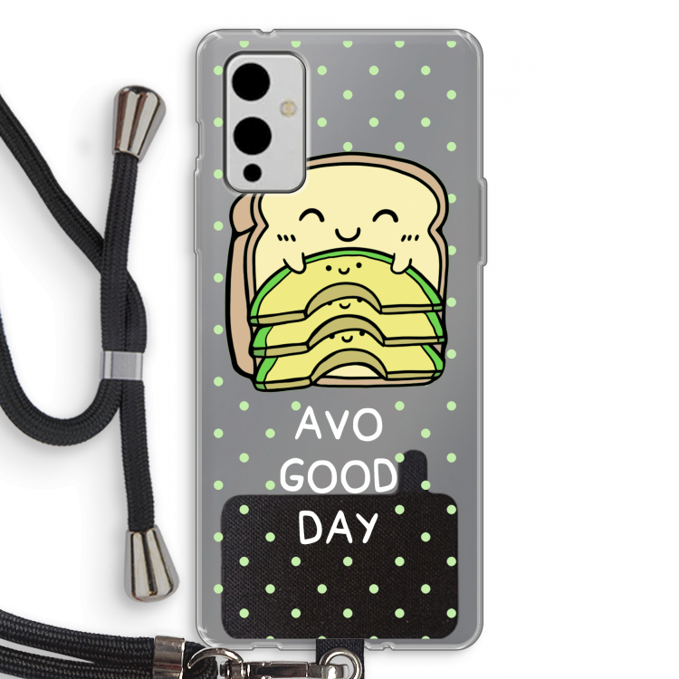 Avo Good Day: OnePlus 9 Transparant Hoesje met koord