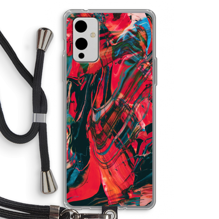 Endless Descent: OnePlus 9 Transparant Hoesje met koord