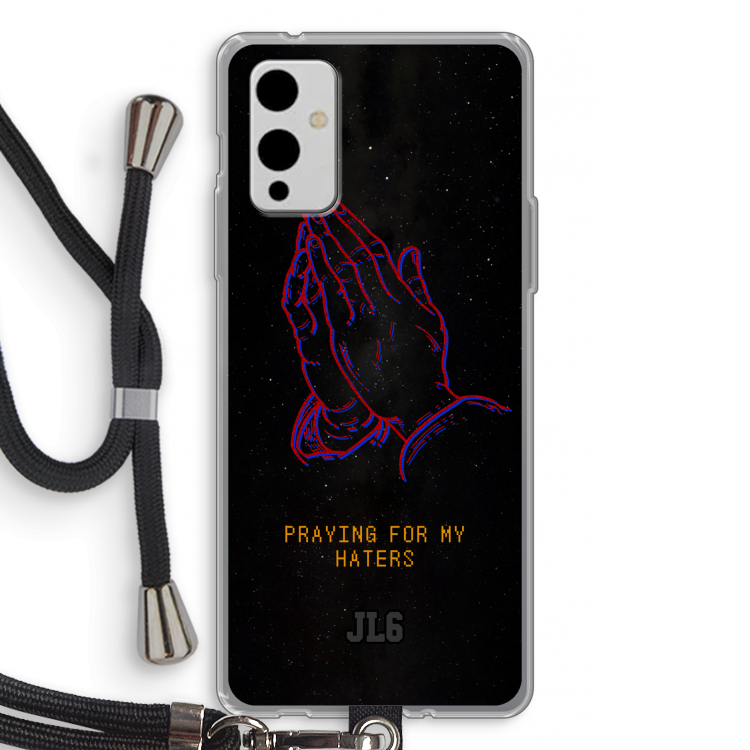 Praying For My Haters: OnePlus 9 Transparant Hoesje met koord