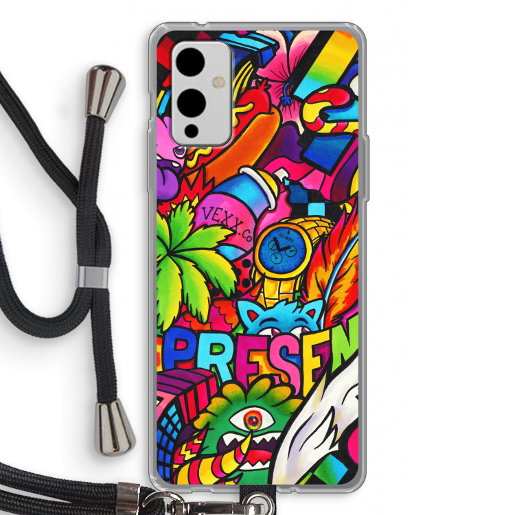 Represent: OnePlus 9 Transparant Hoesje met koord