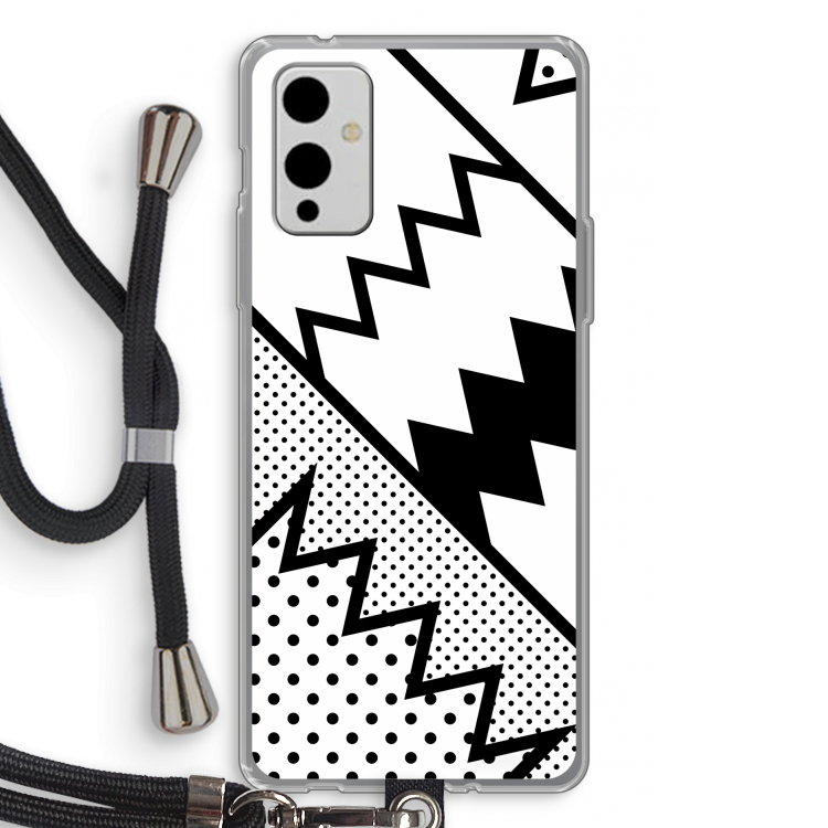 Pop Art #5: OnePlus 9 Transparant Hoesje met koord