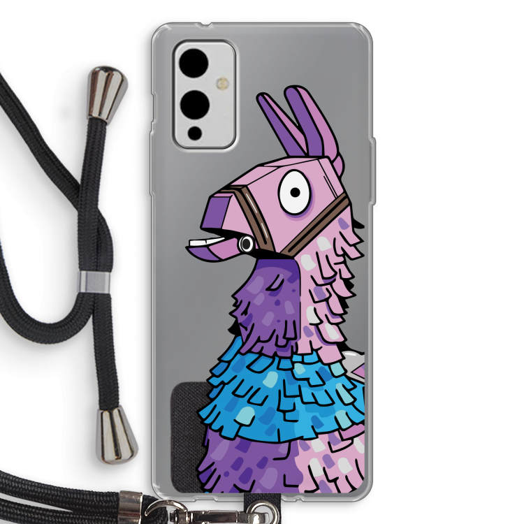 Lama: OnePlus 9 Transparant Hoesje met koord