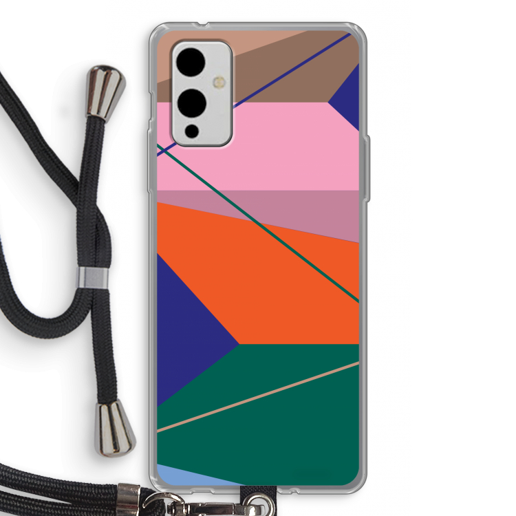 Gestalte 1: OnePlus 9 Transparant Hoesje met koord