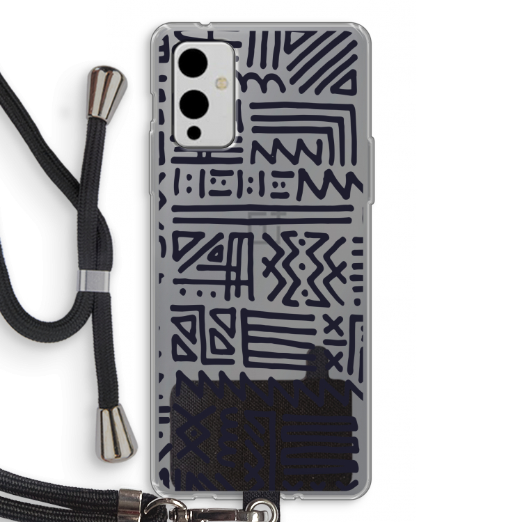 Marrakech print: OnePlus 9 Transparant Hoesje met koord