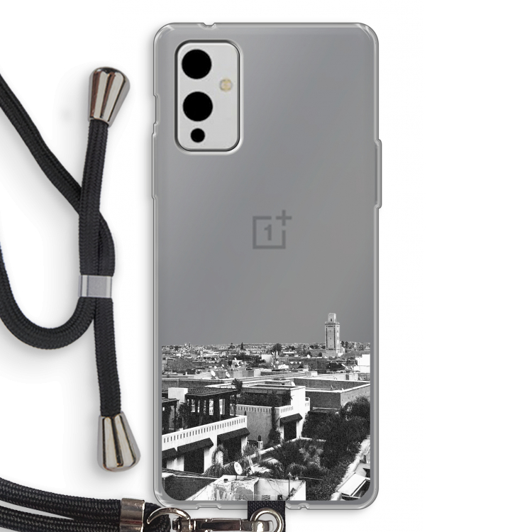 Marrakech Skyline : OnePlus 9 Transparant Hoesje met koord