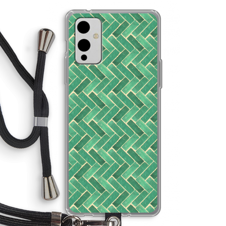 Moroccan tiles 2: OnePlus 9 Transparant Hoesje met koord