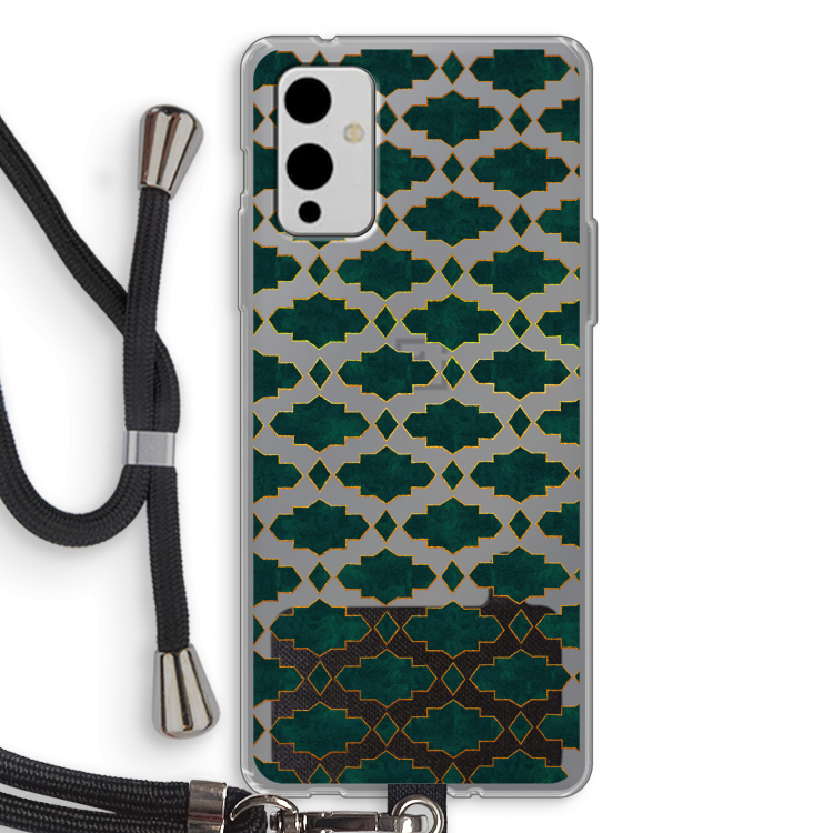 Moroccan tiles: OnePlus 9 Transparant Hoesje met koord