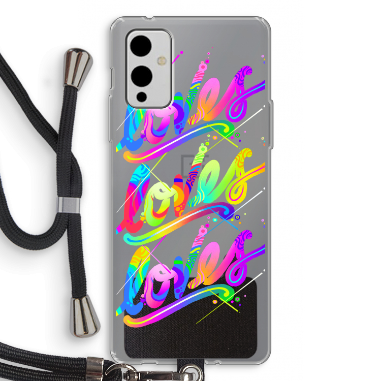 Loves: OnePlus 9 Transparant Hoesje met koord
