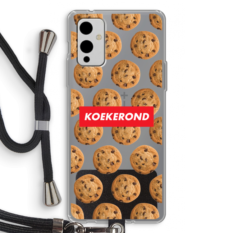 Koekerond: OnePlus 9 Transparant Hoesje met koord