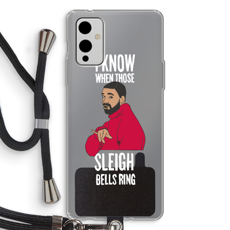 Sleigh Bells Ring: OnePlus 9 Transparant Hoesje met koord