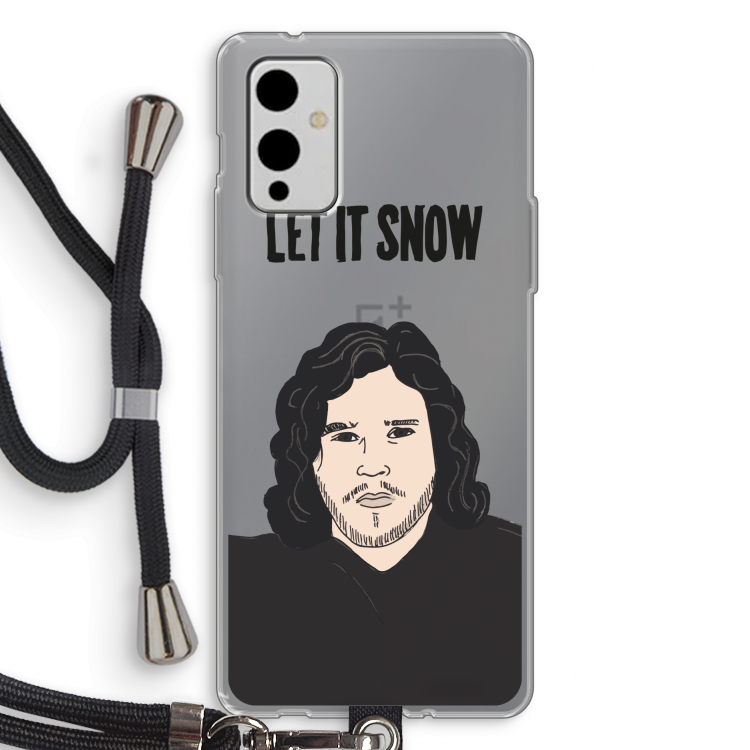 Let It Snow: OnePlus 9 Transparant Hoesje met koord