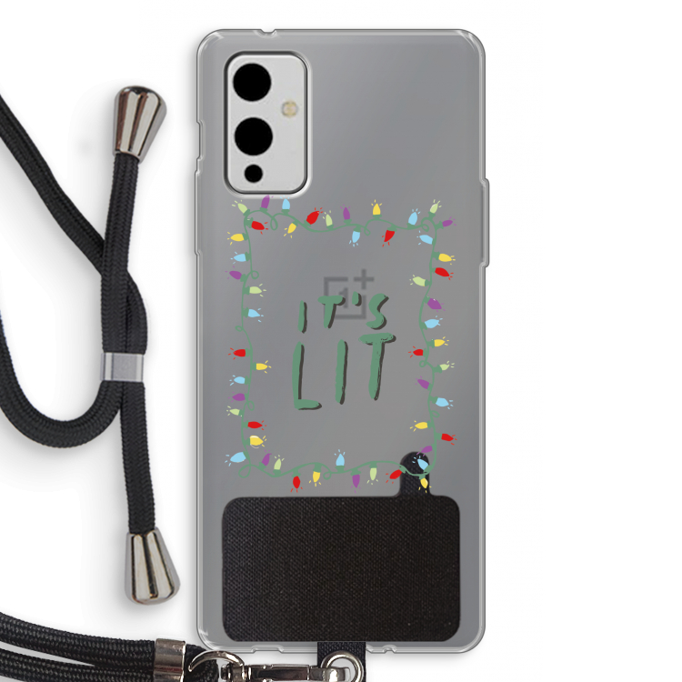 It's Lit: OnePlus 9 Transparant Hoesje met koord