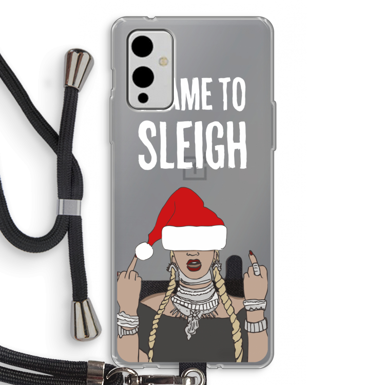 Came To Sleigh: OnePlus 9 Transparant Hoesje met koord