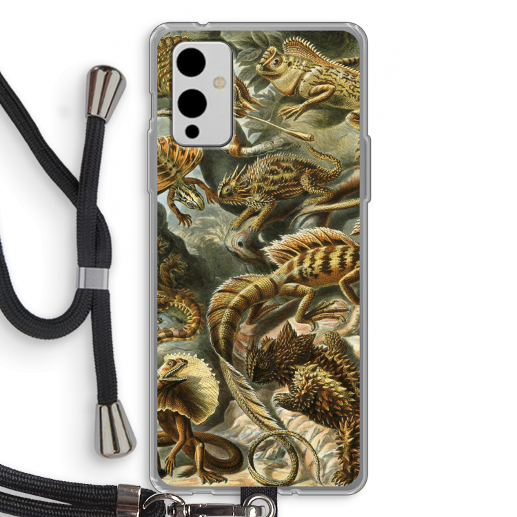 Haeckel Lacertilia: OnePlus 9 Transparant Hoesje met koord