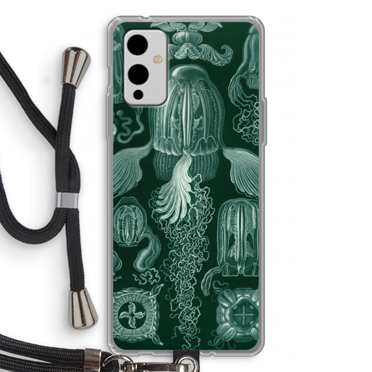 Haeckel Cubomedusae: OnePlus 9 Transparant Hoesje met koord