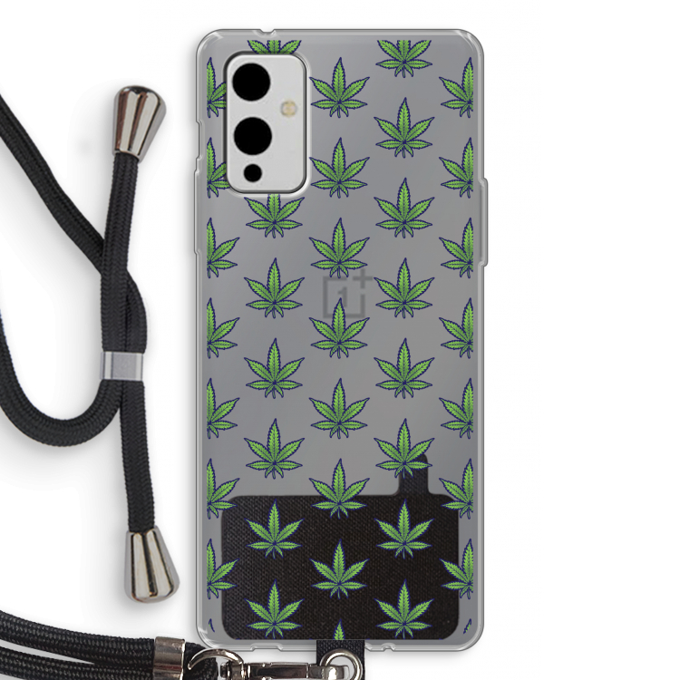 Weed: OnePlus 9 Transparant Hoesje met koord