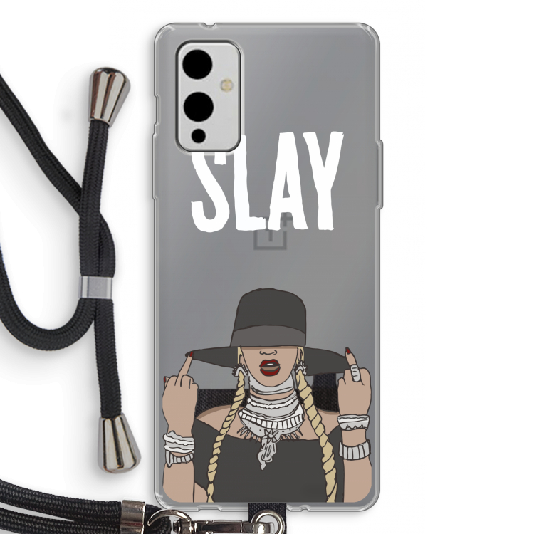 Slay All Day: OnePlus 9 Transparant Hoesje met koord