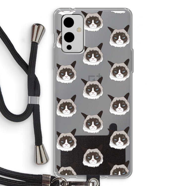It's a Purrr Case: OnePlus 9 Transparant Hoesje met koord