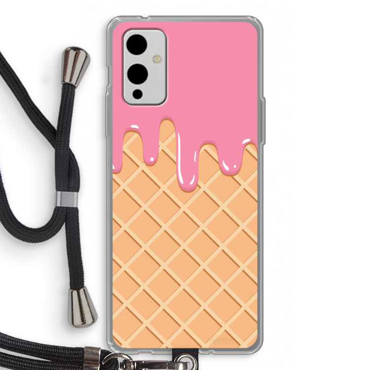 Ice cream: OnePlus 9 Transparant Hoesje met koord