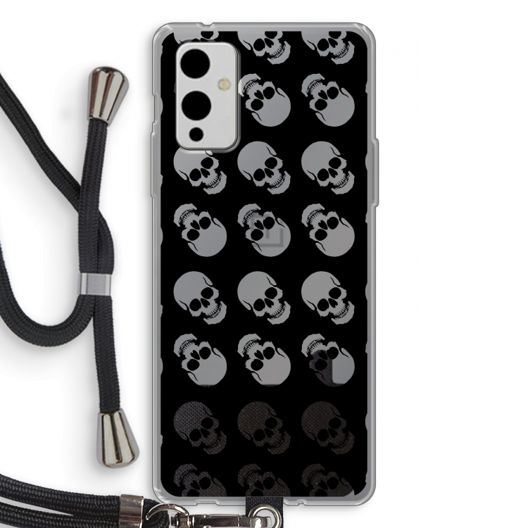 Musketon Skulls: OnePlus 9 Transparant Hoesje met koord