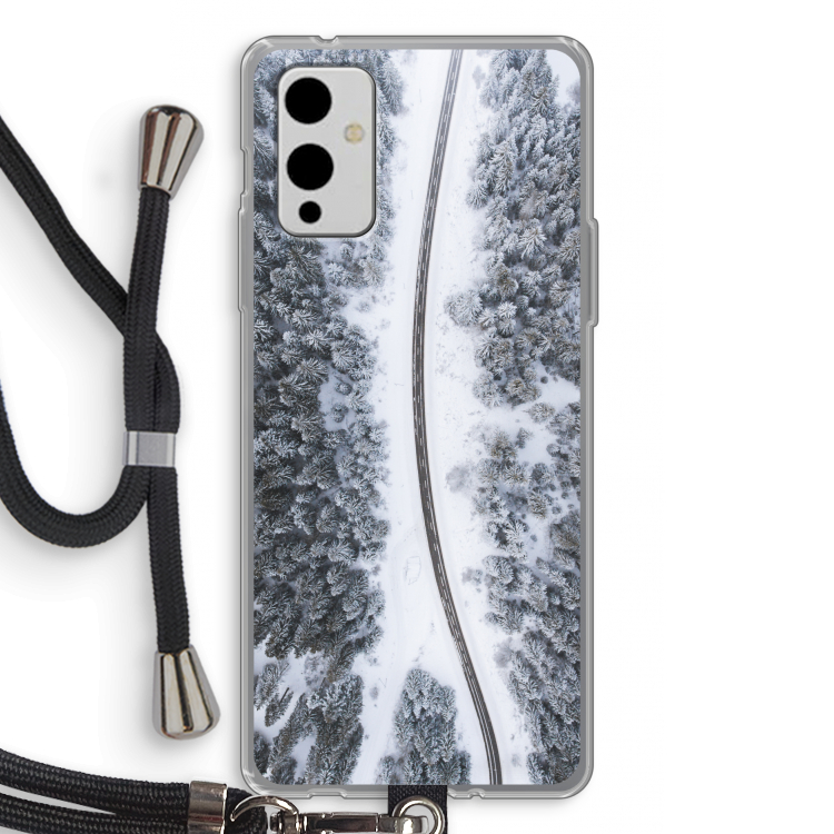 Snøfall: OnePlus 9 Transparant Hoesje met koord