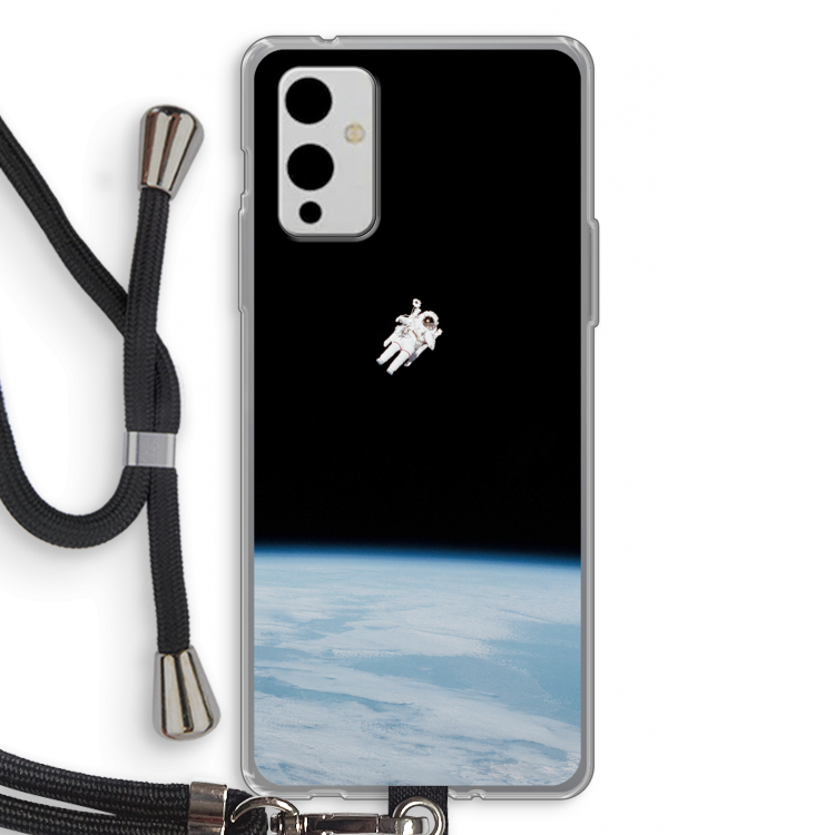 Alone in Space: OnePlus 9 Transparant Hoesje met koord