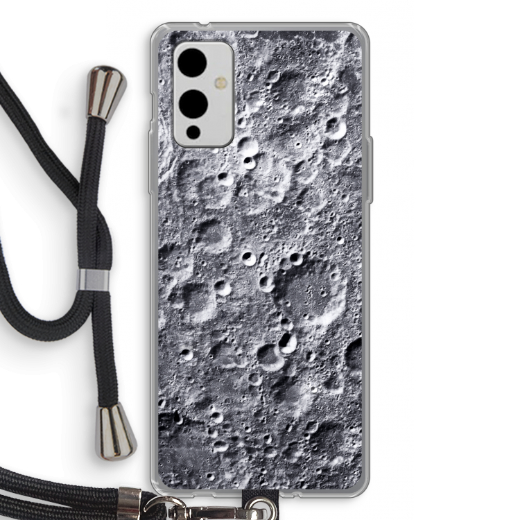 Maanlandschap: OnePlus 9 Transparant Hoesje met koord