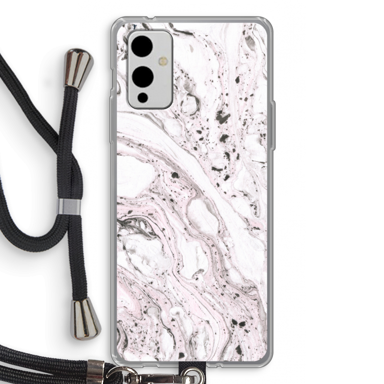 Mengelmoes: OnePlus 9 Transparant Hoesje met koord