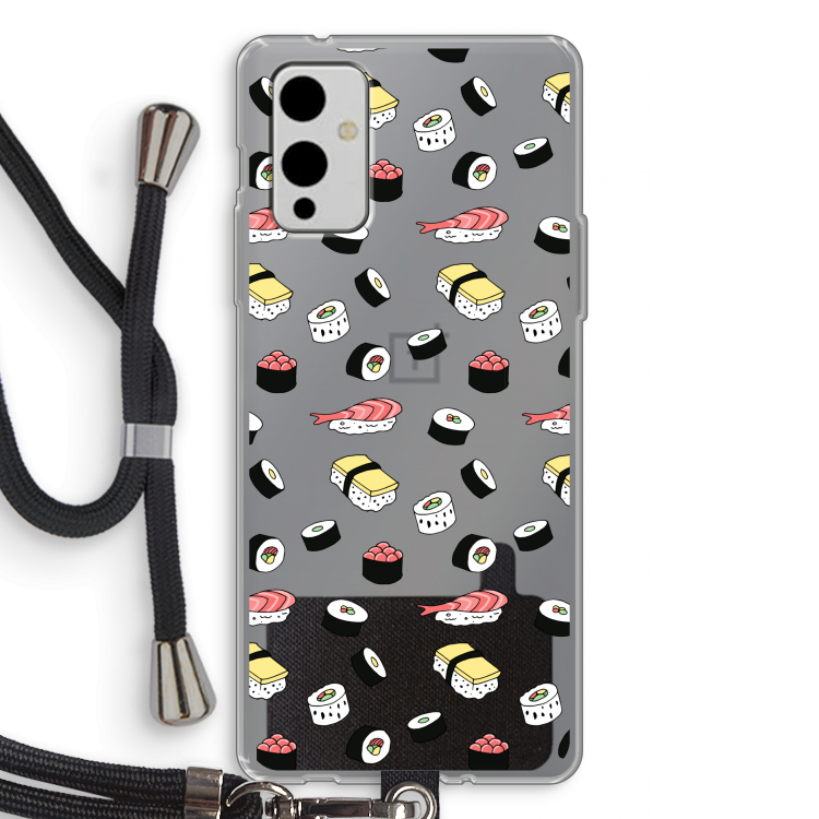 Sushi time: OnePlus 9 Transparant Hoesje met koord