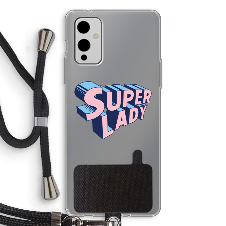 Superlady: OnePlus 9 Transparant Hoesje met koord