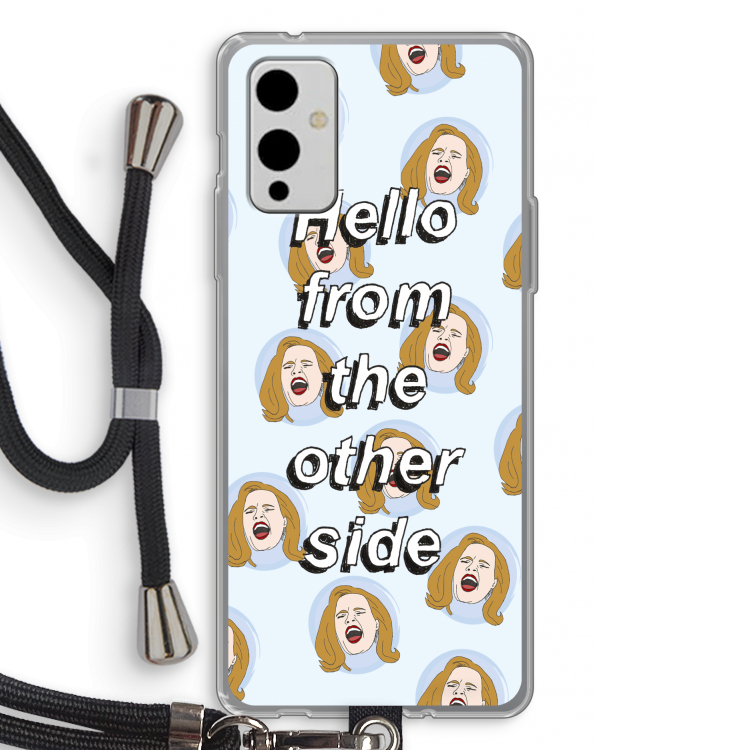 Hello: OnePlus 9 Transparant Hoesje met koord