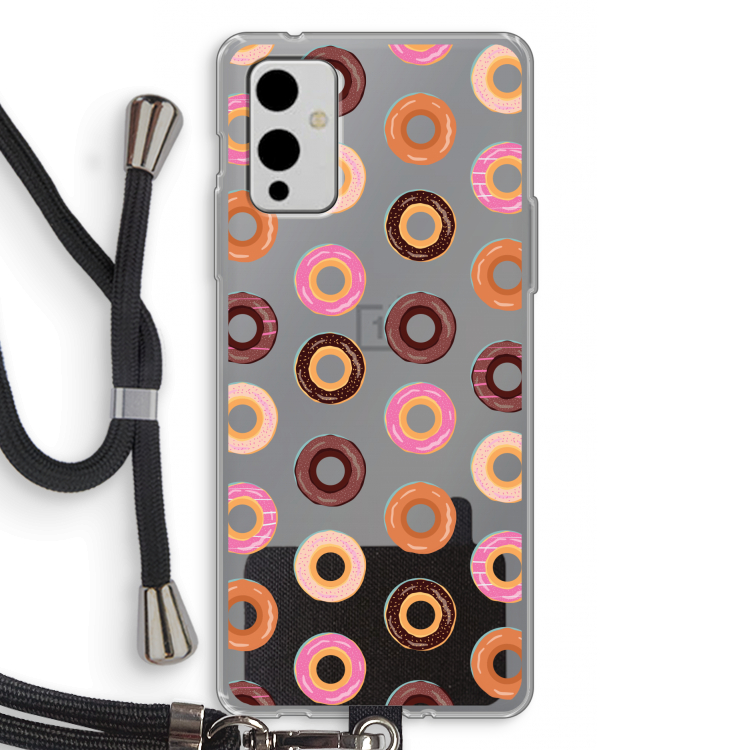 Donuts: OnePlus 9 Transparant Hoesje met koord
