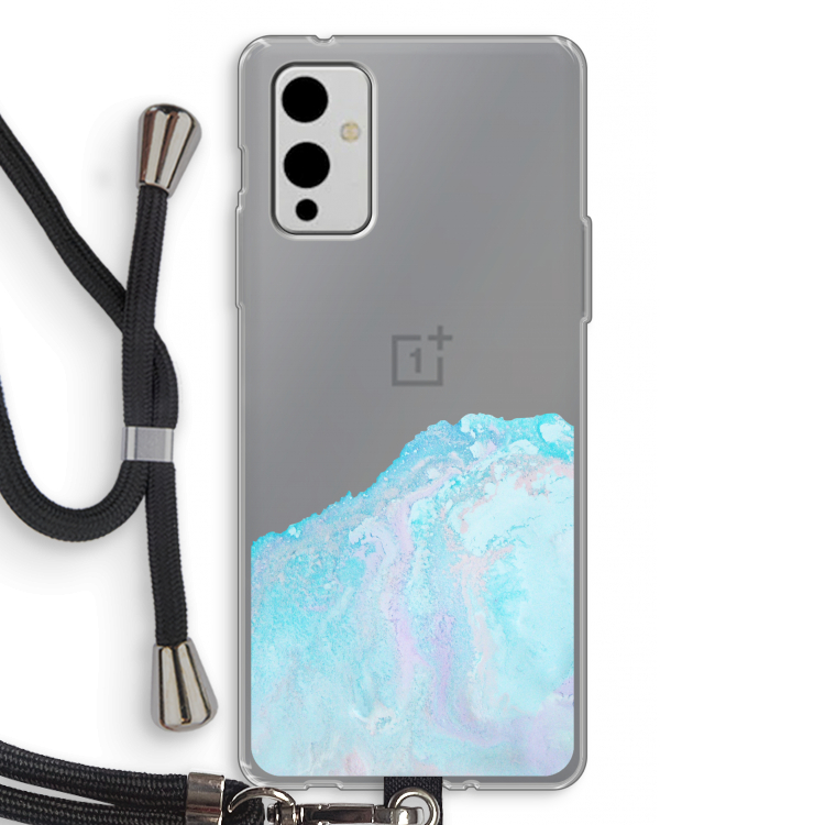 Fantasie pastel: OnePlus 9 Transparant Hoesje met koord