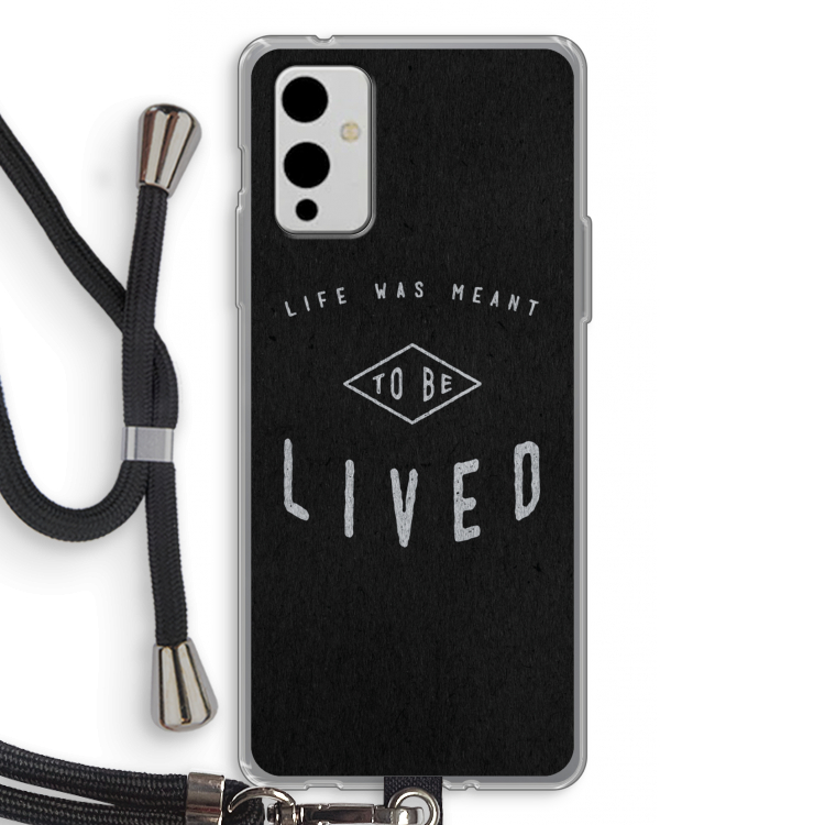 To be lived: OnePlus 9 Transparant Hoesje met koord