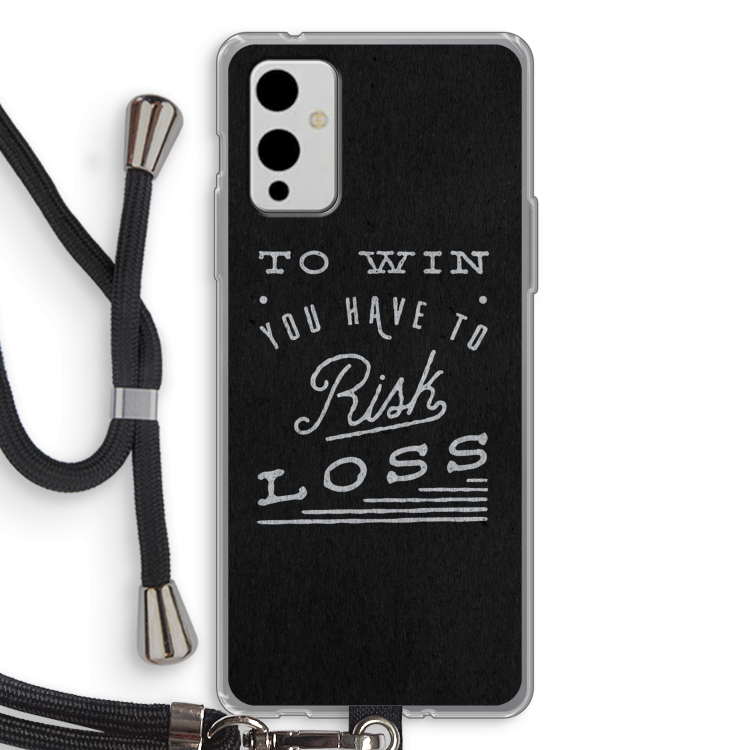 Risk loss: OnePlus 9 Transparant Hoesje met koord