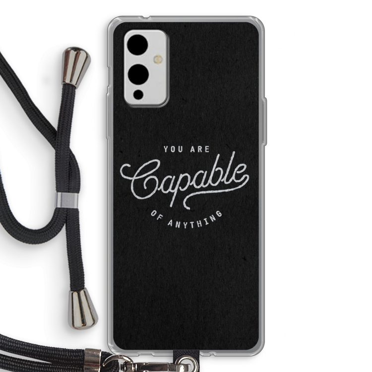 Capable: OnePlus 9 Transparant Hoesje met koord