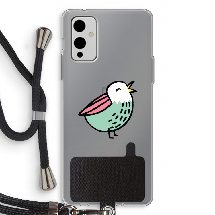 Birdy: OnePlus 9 Transparant Hoesje met koord