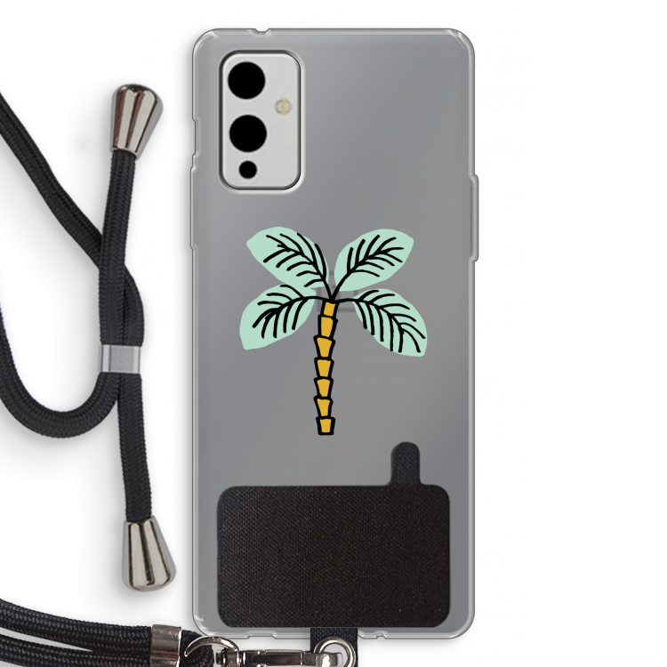 Palmboom: OnePlus 9 Transparant Hoesje met koord
