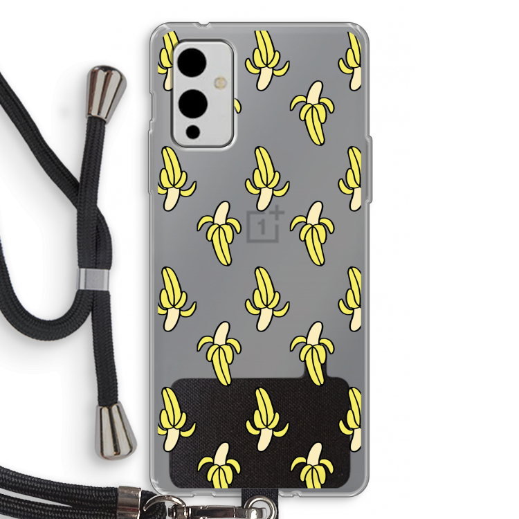 Bananas: OnePlus 9 Transparant Hoesje met koord