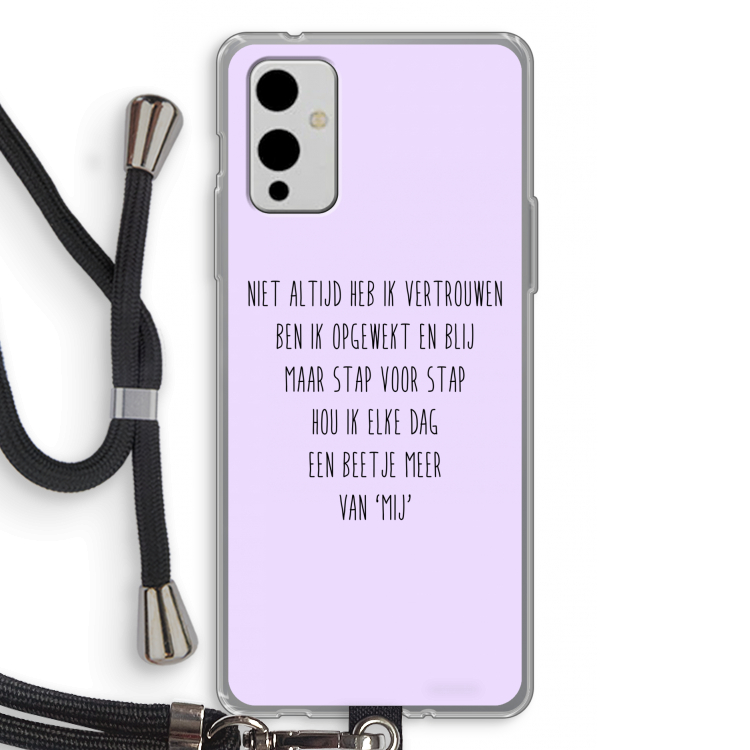 Zelfvertrouwen: OnePlus 9 Transparant Hoesje met koord