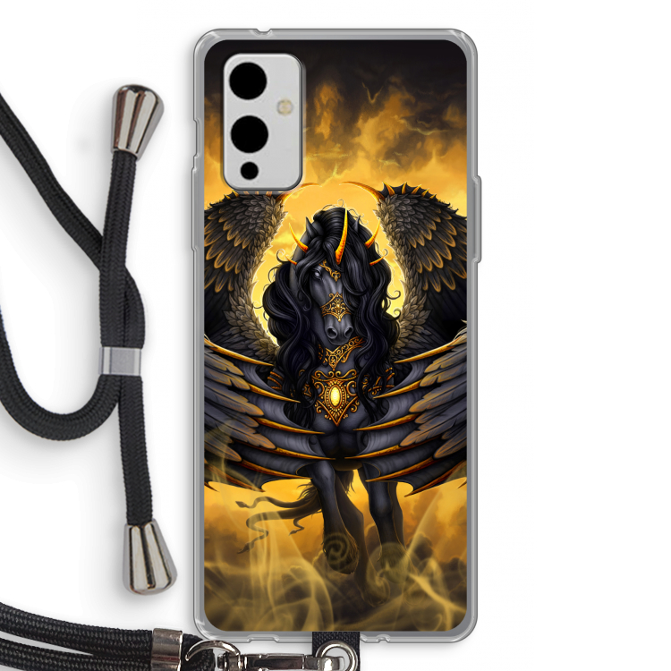 Pegasus: OnePlus 9 Transparant Hoesje met koord