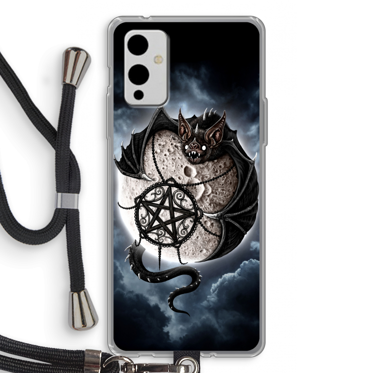Volle maan: OnePlus 9 Transparant Hoesje met koord