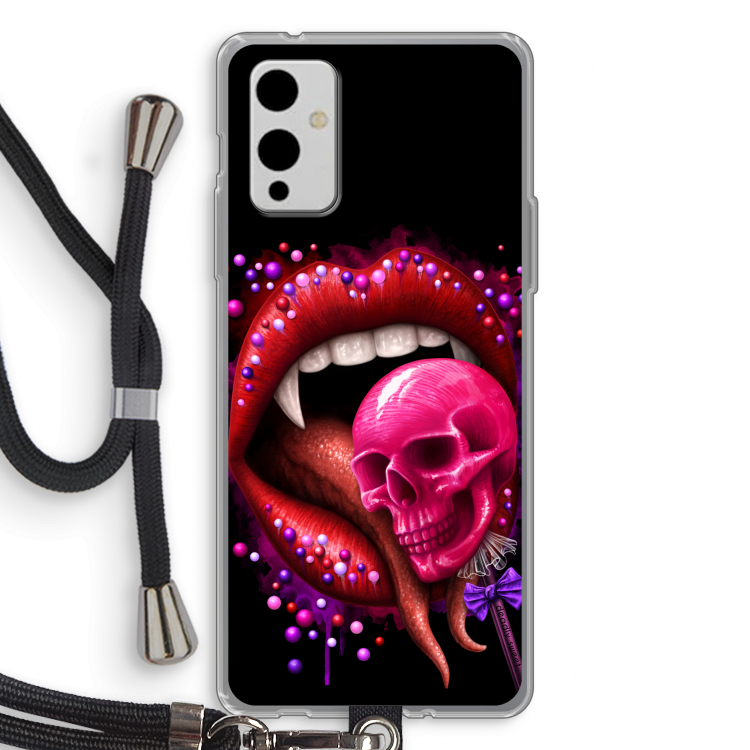 Dodelijk zoet: OnePlus 9 Transparant Hoesje met koord