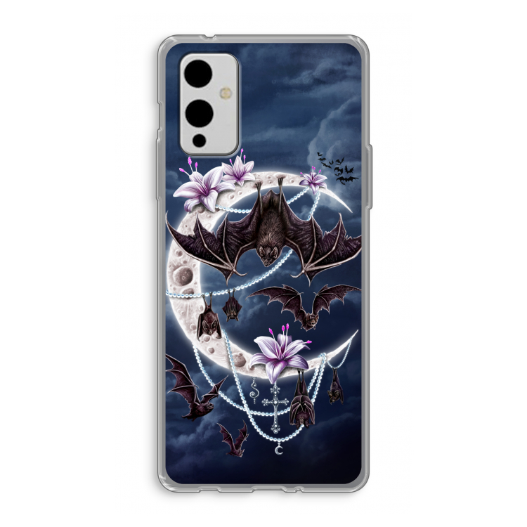 Vleermuizen Maan: OnePlus 9 Transparant Hoesje