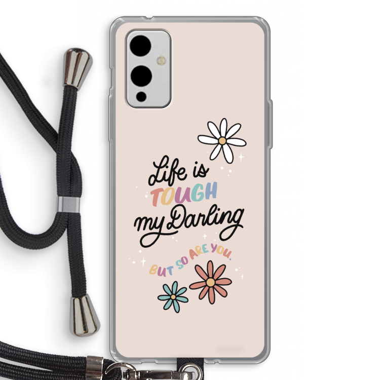 Tough Life: OnePlus 9 Transparant Hoesje met koord