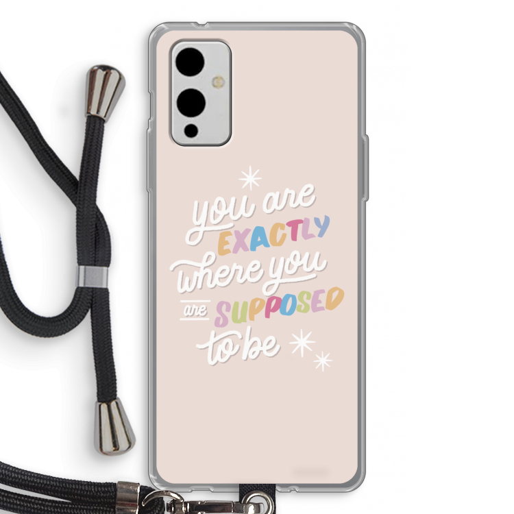 Right Place: OnePlus 9 Transparant Hoesje met koord