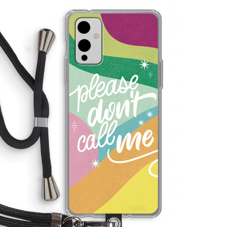 Don't call: OnePlus 9 Transparant Hoesje met koord