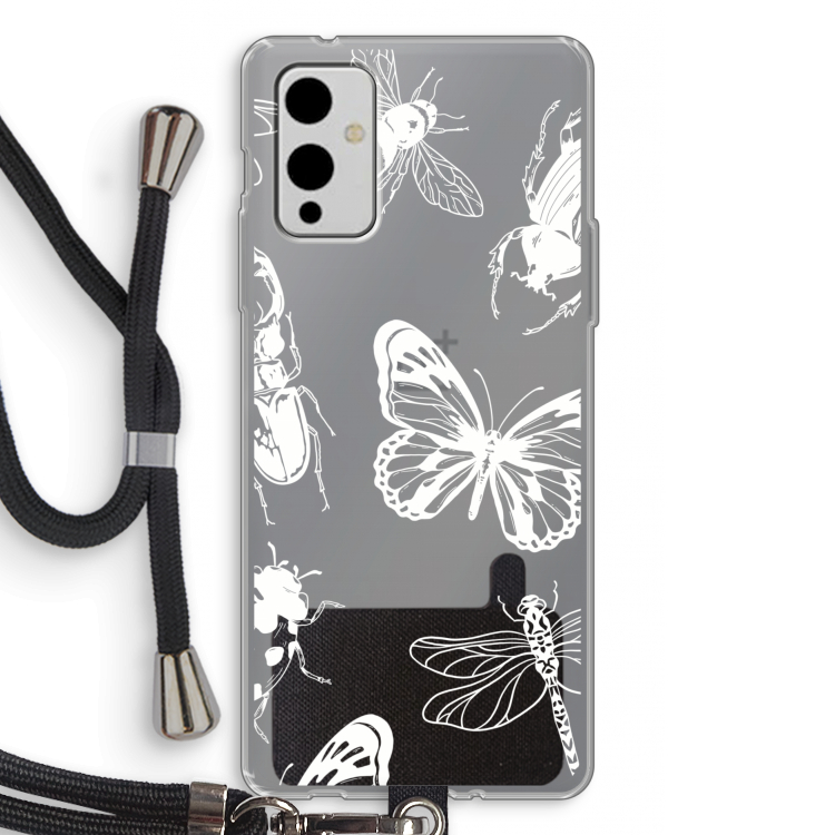 Tiny Bugs: OnePlus 9 Transparant Hoesje met koord