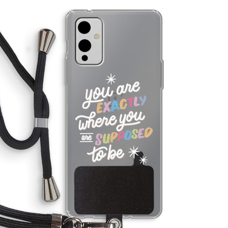 Right Place: OnePlus 9 Transparant Hoesje met koord