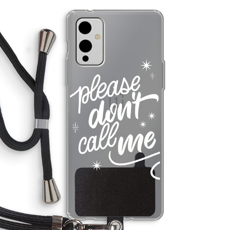 Don't call: OnePlus 9 Transparant Hoesje met koord